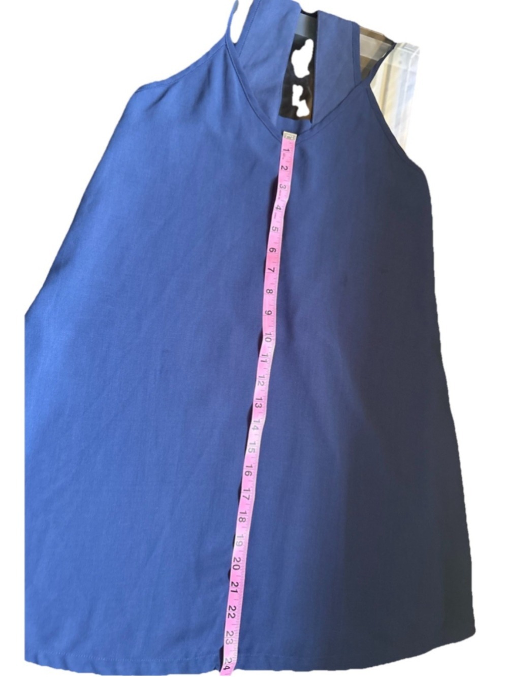 Pearle 88 The Unexpected Dress Navy Blue XS Mini V-Neck Open Back Boutique - Picture 8 of 8